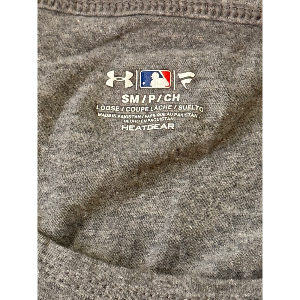 Under Armour Los Angeles Dodgers HeatGear Gray Graphic T-Shirt Womens Small SM - Picture 3 of 3